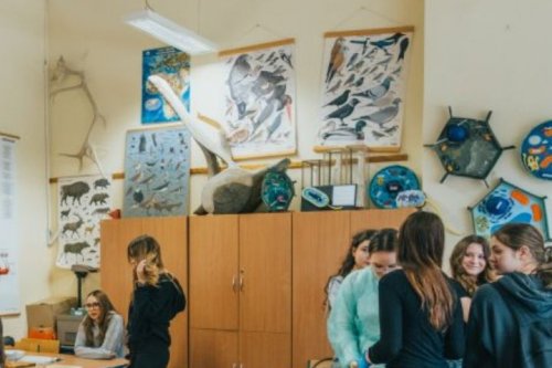 Zdjęcie archiwalne z Dni Otwartych w IX Liceum Ogólnokształcącym w Gdyni (fot. Filip Śmigielski)