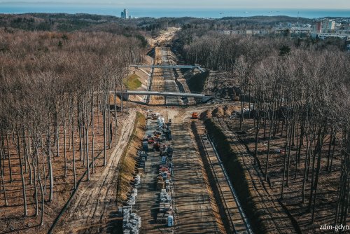 Prace na Obwodnicy Witomina (fot. Marcin Mielewski, ZDM w Gdyni)