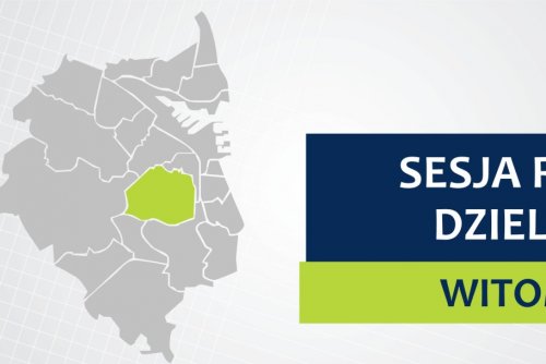Mapa Gdyni z zaznaczoną na zielono dzielnicą Witomino.