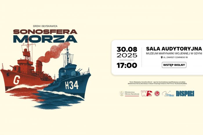 Grafika promująca premierę słuchowiska „Grom i Błyskawica – sonosfera morza” (materiały prasowe)