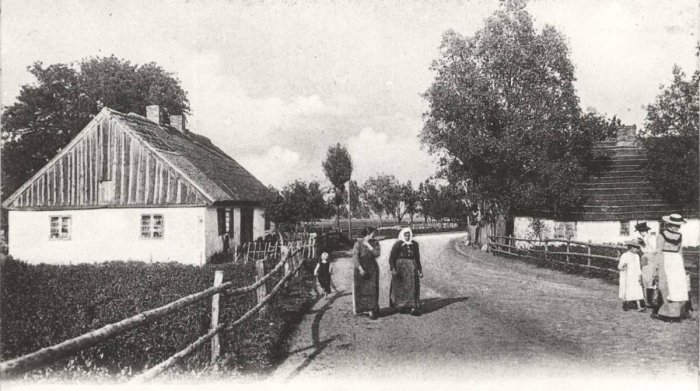 Gdynia. Obecna ul. Starowiejska, wyd. dr Trenkler & Co Lipsk, 1904 r. (fot. zbiory Muzeum Miasta Gdyni)