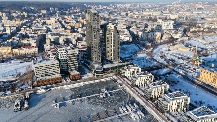 Gdynia w zimowej odsłonie. Zdjęcie z naszej grupy na FB „Gdynia w obiektywie