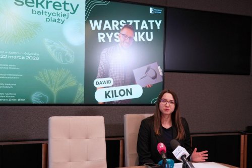Na wydarzenie zaprasza Joanna Mierkiewicz, specjalistka ds. komunikacji i mediów społecznościowych Akwarium Gdyńskiego (fot. Magdalena Starnawska)