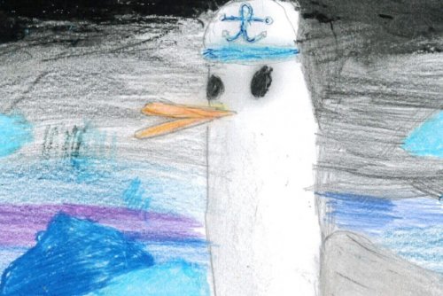 Jedna z prac nagrodzonych w ubiegłym roku, autorstwa Poli Bisek z klasy II C Szkoły Podstawowej 47 w Gdyni (materiały prasowe Wydziału Ogrodnika Miasta)