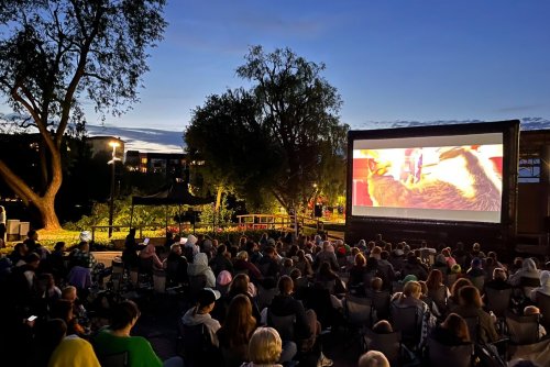 Kino Dzielnicowe #wGdyni, pokaz na Obłużu (fot. Tomasz Pietrzak)