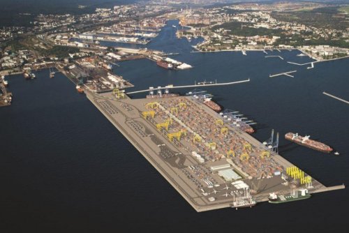 Port Zewnętrzny stanie się przedłużeniem istniejącego Mola Węglowego (wizualizacja Port Gdynia) 