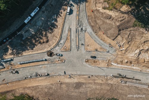 Prace na Obwodnicy Witomina (fot. Marcin Mielewski, ZDM w Gdyni)