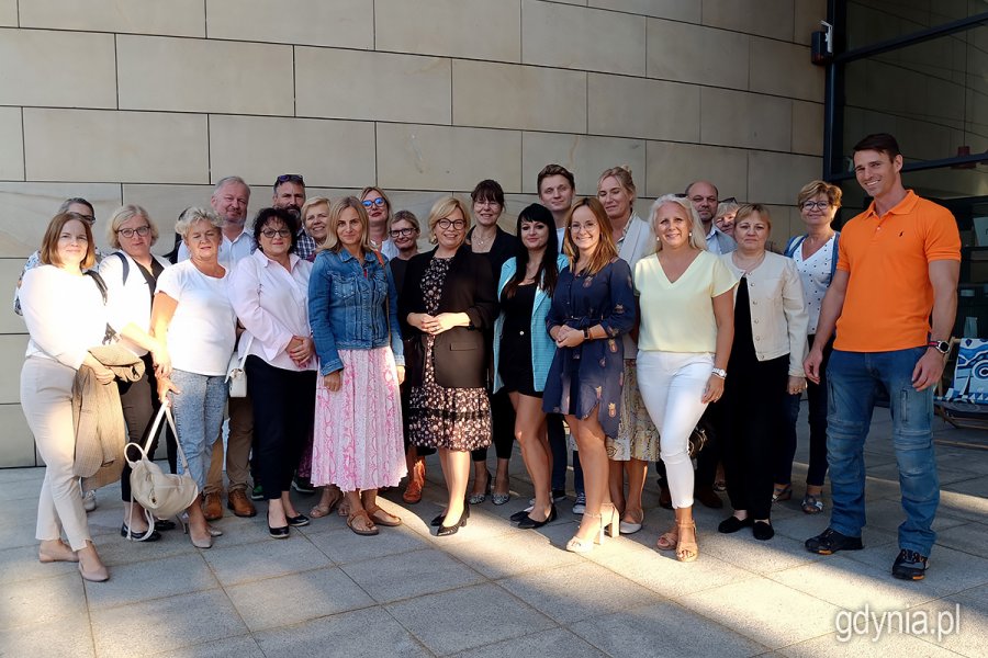 Spotkanie w Muzeum Miasta Gdyni wiceprezydentki Oktawii Gorzeńskiej i zespołu Gdyńskiego Ośrodka Doskonalenia Nauczycieli