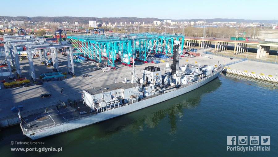 Brytyjska fregata HMS Westminster // fot. Tadeusz Urbaniak www.portgdynia.pl