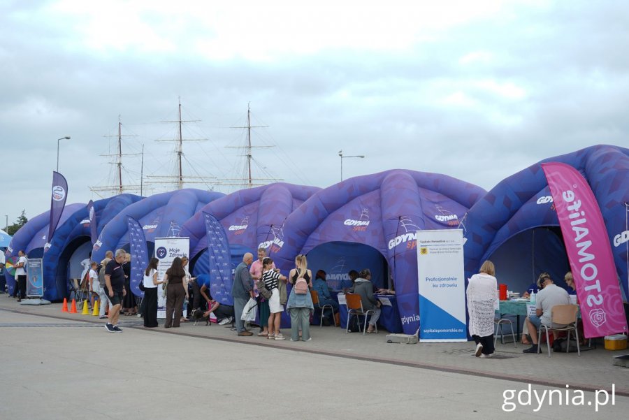 Strefa zdrowia podczas Gdynia Sailing Days (fot. Magdalena Starnawska)