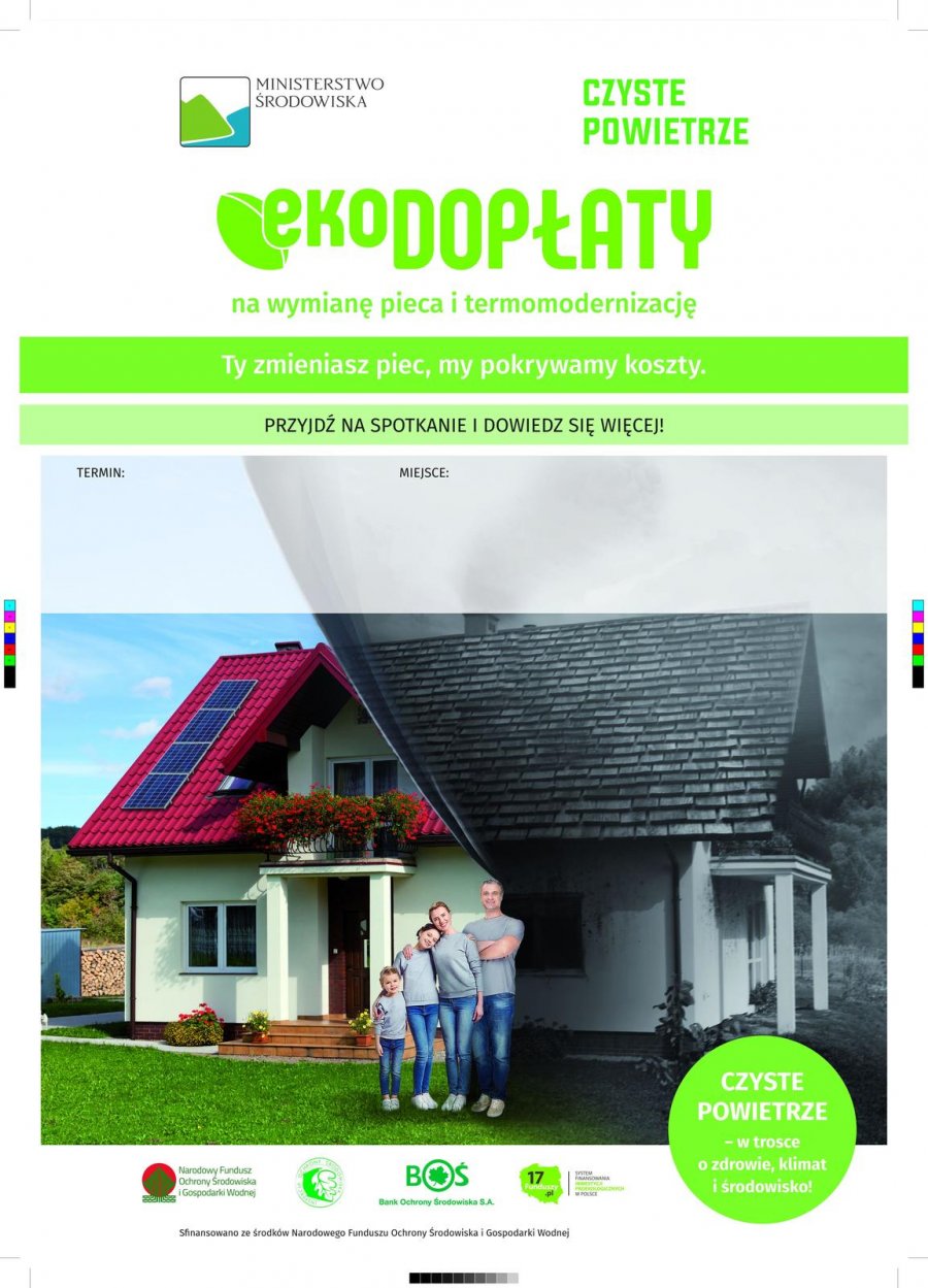 Plakat informacyjny programu "Czyste powietrze"