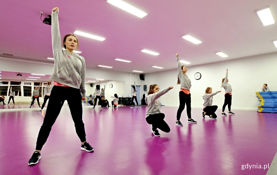 Trening Cheerleaders Gdynia przed styczniowym wyjazdem na Polish Heritage Day w NBA, fot. Kamil Złoch