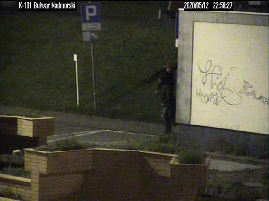 Grafficiarze zostali ujęci przez strażników i ukarani mandatami karnym. / fot. Straż Miejska w Gdyni