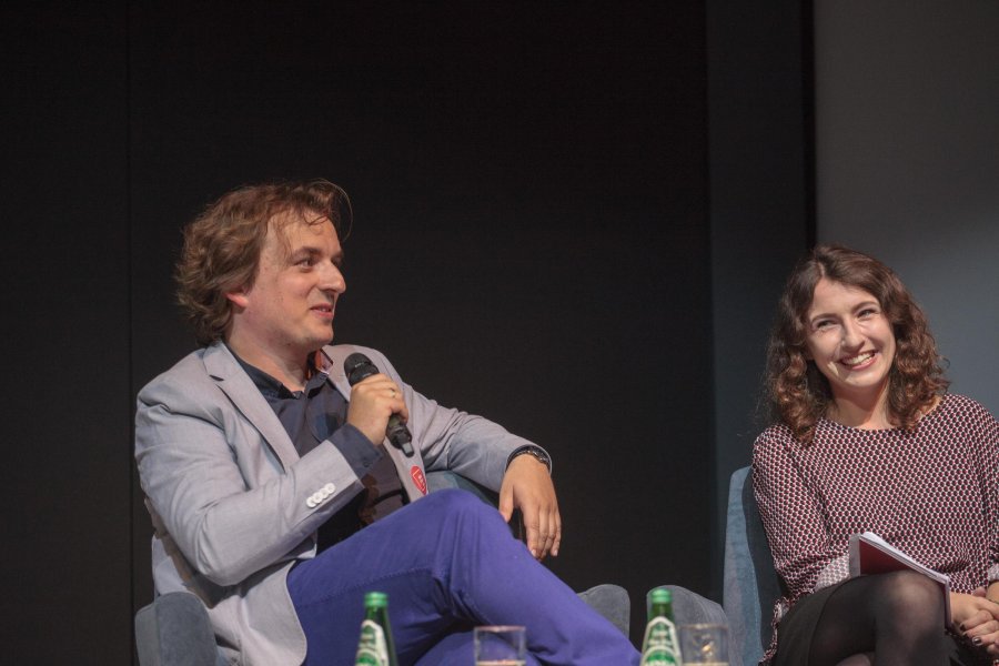 Debata "O związkach literatury i muzyki" w ramach festiwalu "Miasto Słowa", fot. Kamil Jasiński