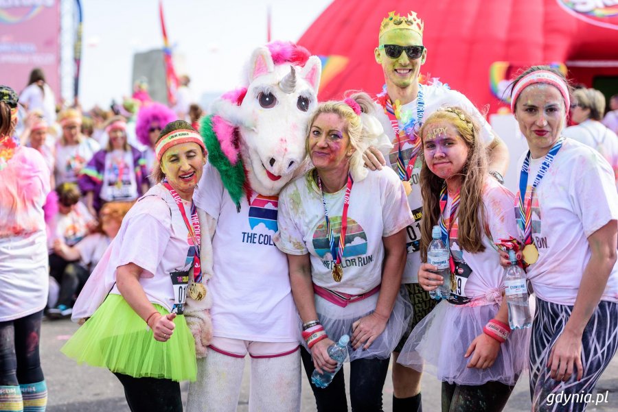 Bieg The Color Run w Gdyni, 16.09.2017 // fot. Dawid Linkowski
