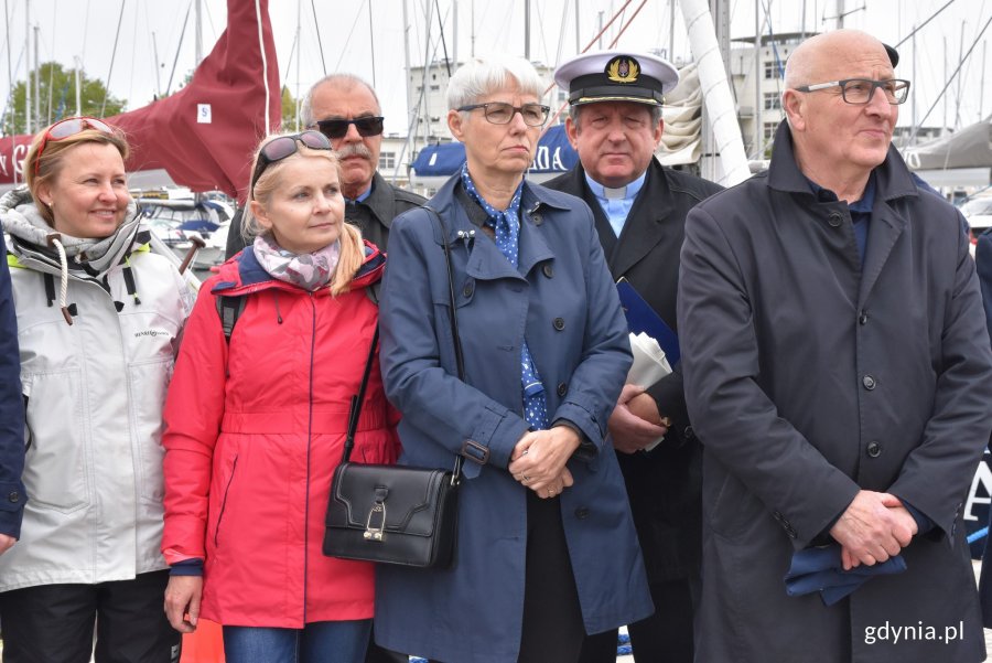 W uroczystości odsłonięcia tablicy prof. Mazurkiewicza uczestniczyła Joanna Zielińska, przewodniczący Rady Miasta Gdyni oraz radna miasta Elżbieta Sierżęga // fot. Magdalena Czernek