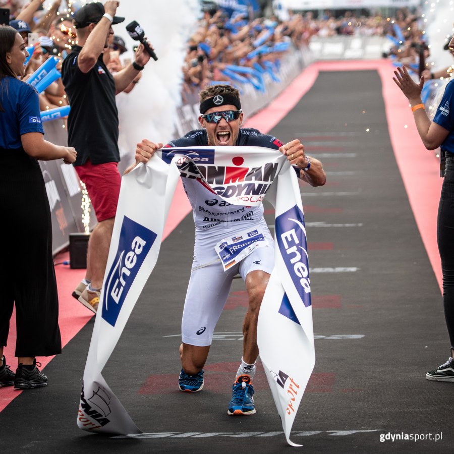 Jan Frodeno na mecie / fot. gdyniasport.pl