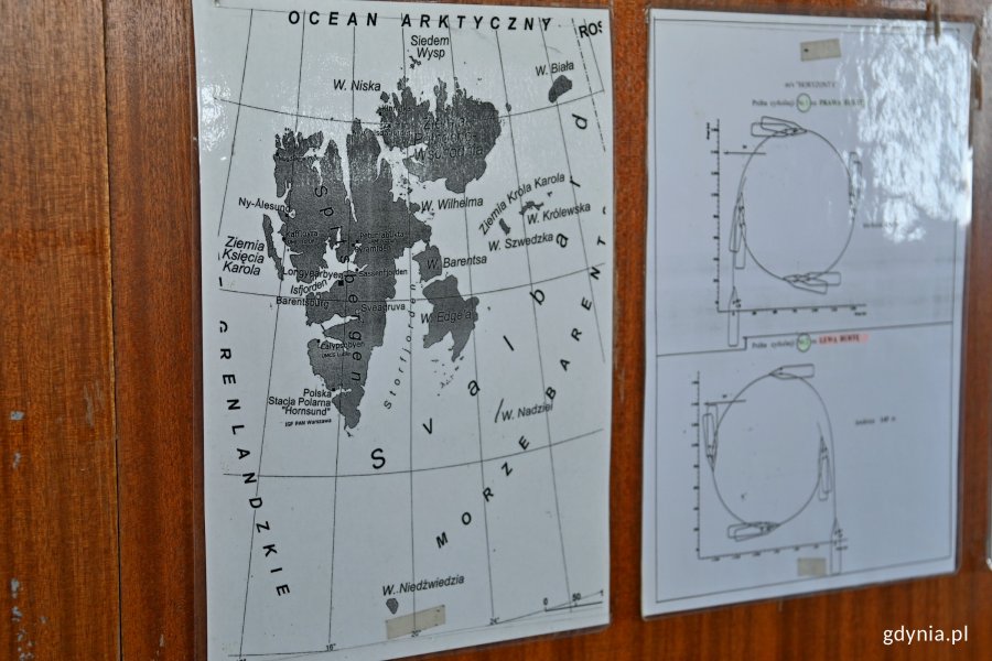 Mapa archipelagu Svalbard na „Horyzoncie II”