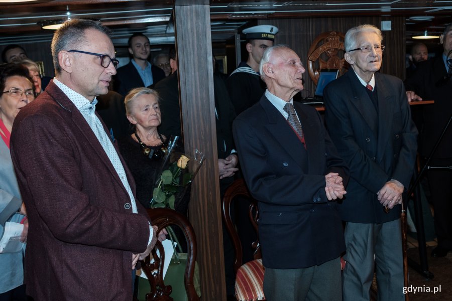 Urodziny Jerzego Grzywacza na pokładzie ORP "Błyskawica", fot. Dawid Linkowski