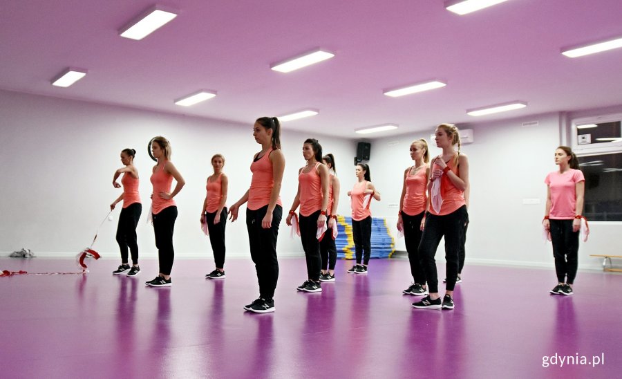 Trening Cheerleaders Gdynia przed styczniowym wyjazdem na Polish Heritage Day w NBA, fot. Kamil Złoch