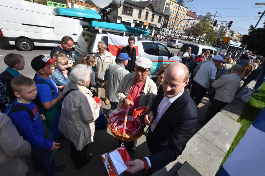 Tydzień z biało-czerwoną flagą w Radiu Gdańsk // fot. Lechosław Dzierżak