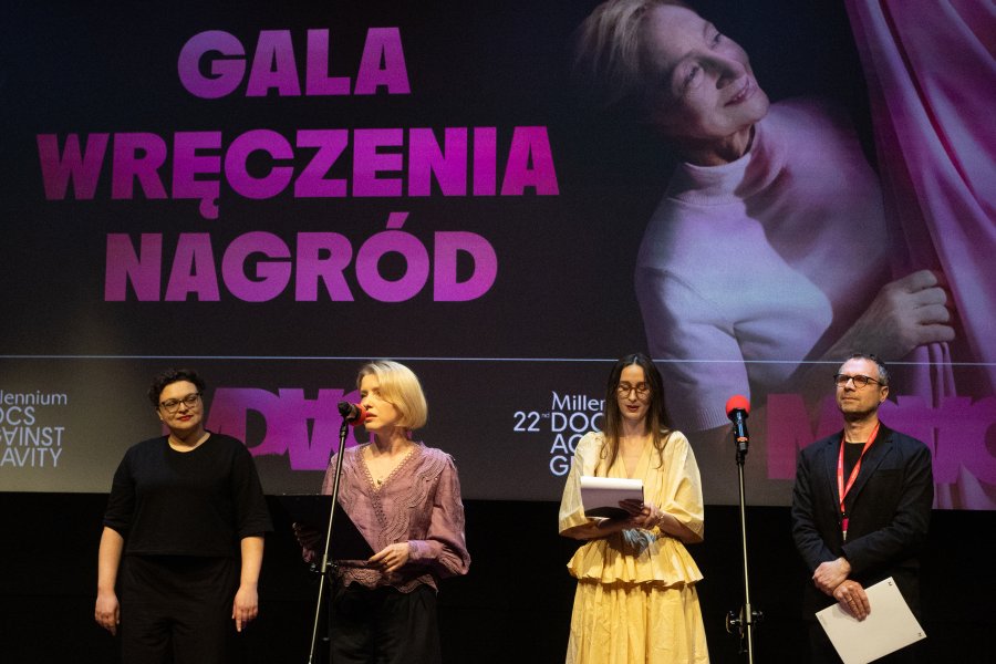 Na zdjęciu jury nagrody Etnomatograf: Urszula Kokoszka, Anna Ratajczak-Krajka, Krystyna Weiher-Sitkiewicz i Waldemar Elwart z Oddziału Etnografii Muzeum Narodowego w Gdańsku 