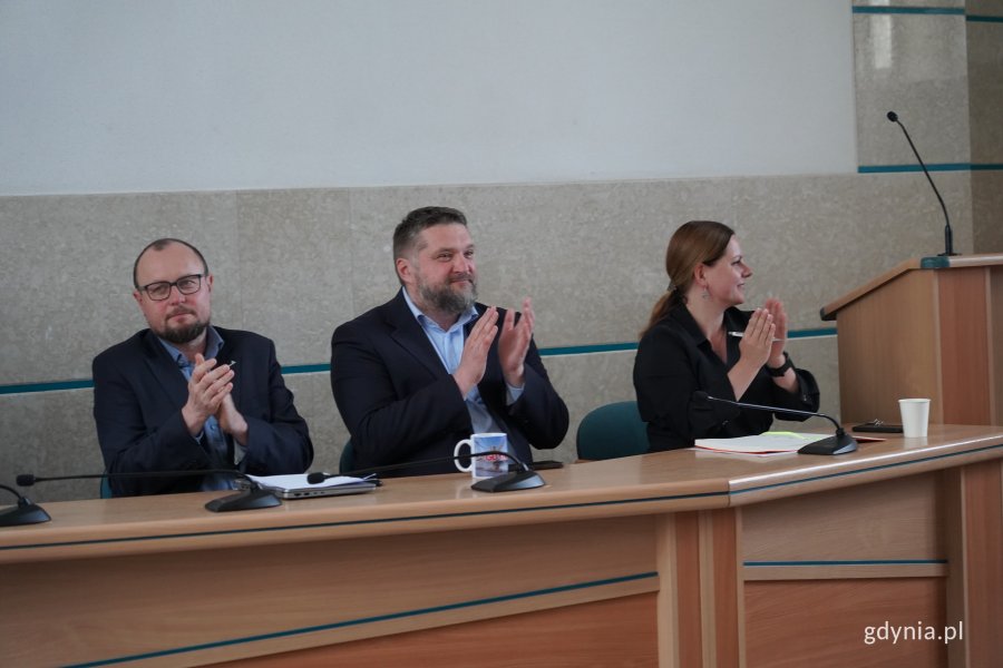 Na zdjęciu od lewej: Mariusz Bzdęga, Tadeusz Szemiot i Aleksandra Kosiorek (fot. Karolina Szypelt)