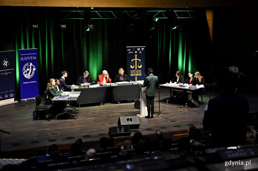W piątek 31 stycznia w Europejskim Centrum Solidarności odbył się finał International Moot Court, międzynarodowego konkursu prawniczego dla uczniów szkół średnich // fot. Kamil Złoch