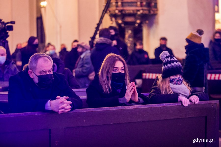 Msza święta w drugą rocznicę śmierci prezydenta Gdańska Pawła Adamowicza. N/z wdowa po prezydencie Magdalena Adamowicz Fot. Karol Stańczak