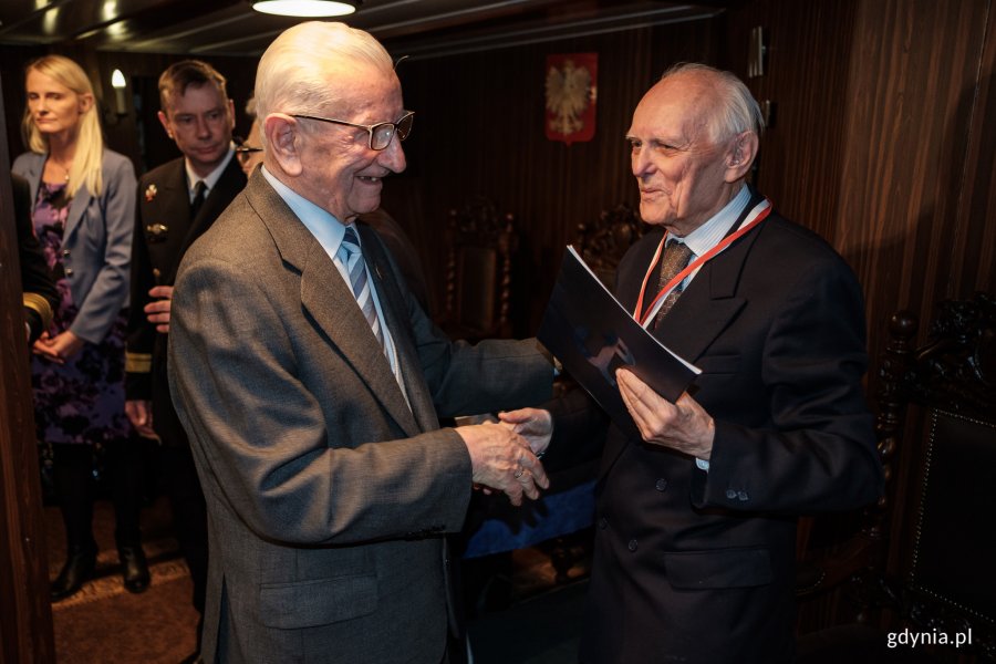 Urodziny Jerzego Grzywacza na pokładzie ORP "Błyskawica", fot. Dawid Linkowski