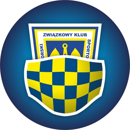 Herb klubu piłkarskiego Arka Gdynia został wzbogacony o maseczkę w charakterystycznych, żółto-niebieskich barwach. 