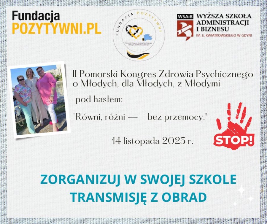I dzień 14 listopada 2025 formularz online (mat. FundacjaPozytywni)