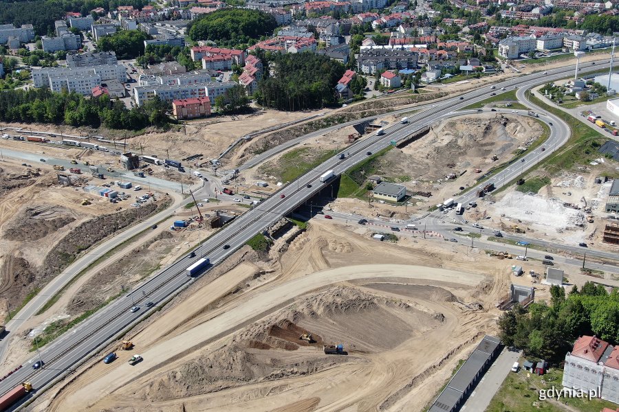 Budowa Węzła Wielki Kack w ramach Trasy Kaszubskiej w Gdyni // fot. Michał Puszczewicz