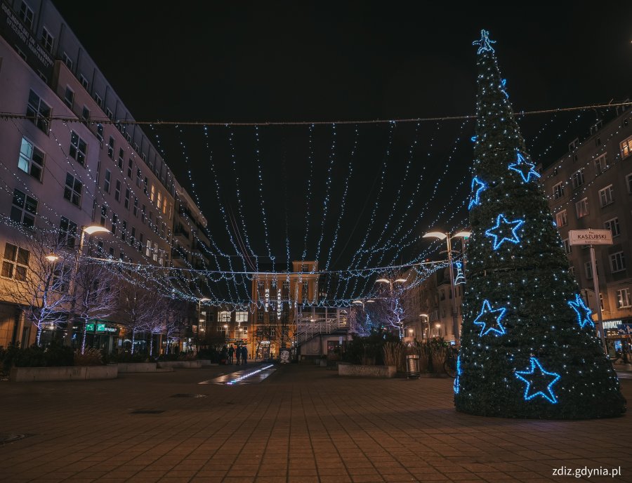 Świątecznie przystrojona Gdynia
