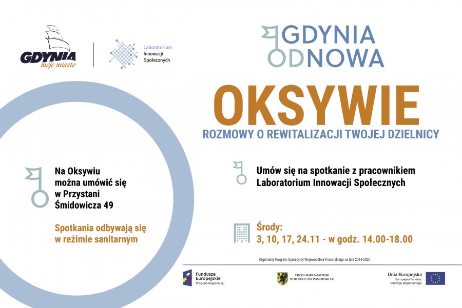 Terminy spotkań dla mieszkańców Oksywia // mat. Laboratorium Innowacji Społecznych