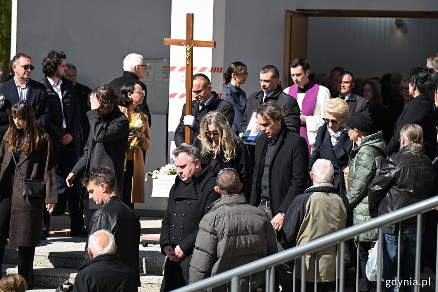 Uroczystości pogrzebowe Leszka Kopcia na Cmentarzu Łostowickim w Gdańsku (fot. Michał Puszczewicz)
