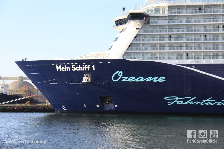 Mein Schiff 1 / fot. Tadeusz Urbaniak Port Gdynia