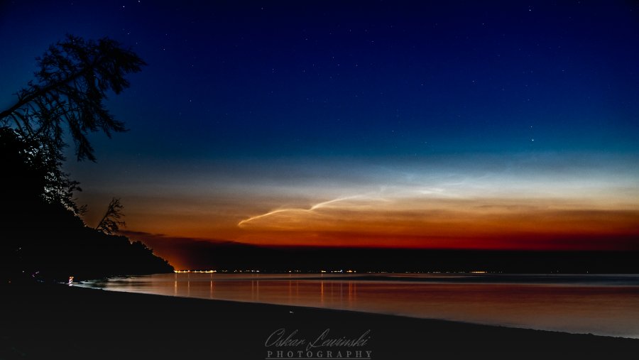 Widok z perspektywy Orłowa // fot. Oskar Lewiński (Gdynia NOCĄ - fb.com/lewinskiphotography)