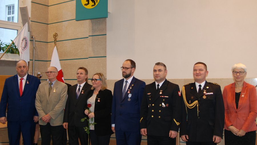 Wyróżnieni odznaczeniem „Zasłużonego dla krwiodawstwa w Gdyni” nadawanego przez Kapitułę – Zarząd Rejonowy PCK w Gdyni