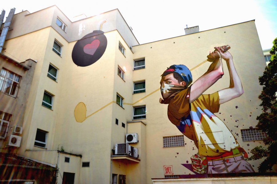 Mural, którego autorem jest Sainer, 2013 r. // fot. Alka Murat