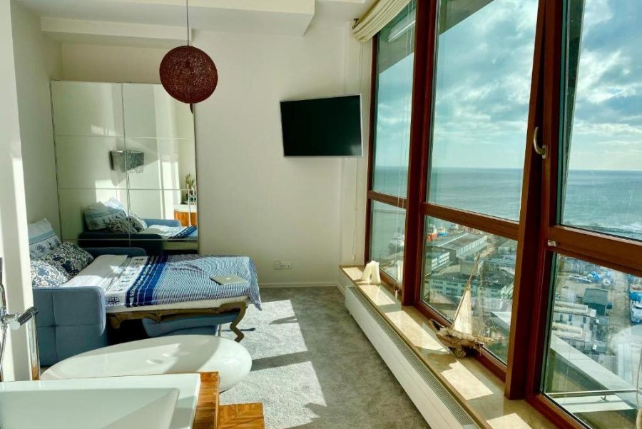 Jeden z pokoi w obiekcie Sea Towers Penthouse 28-29 two-floors sea view panoramic terrace