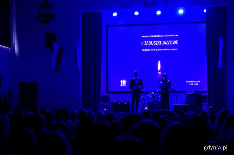 II Zaduszki Jazzowe w III LO w Gdyni, fot. Kamil Złoch