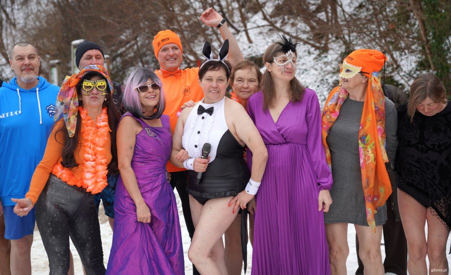 Kąpiel noworoczna gdyńskich mors&oacute;w (fot. Aneta Marczak)
