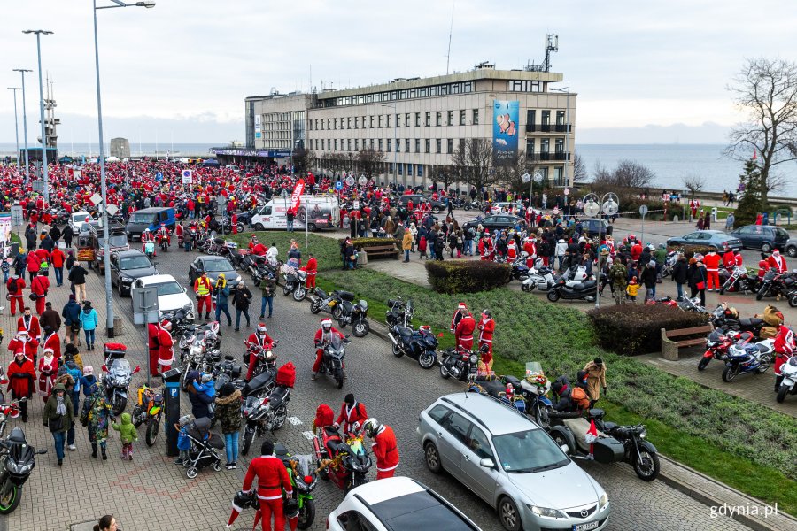 Mikołaje na Motocyklach w Gdyni, fot. Piotr Żagiell
