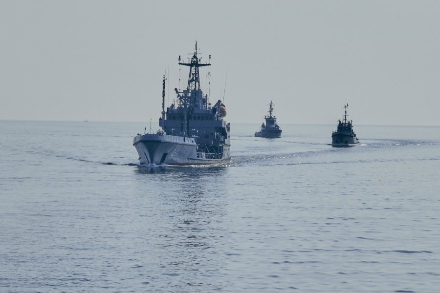 Okręty Marynarki Wojennej na Bałtyku podczas ćwiczeń taktycznych // fot. archiwum dOW