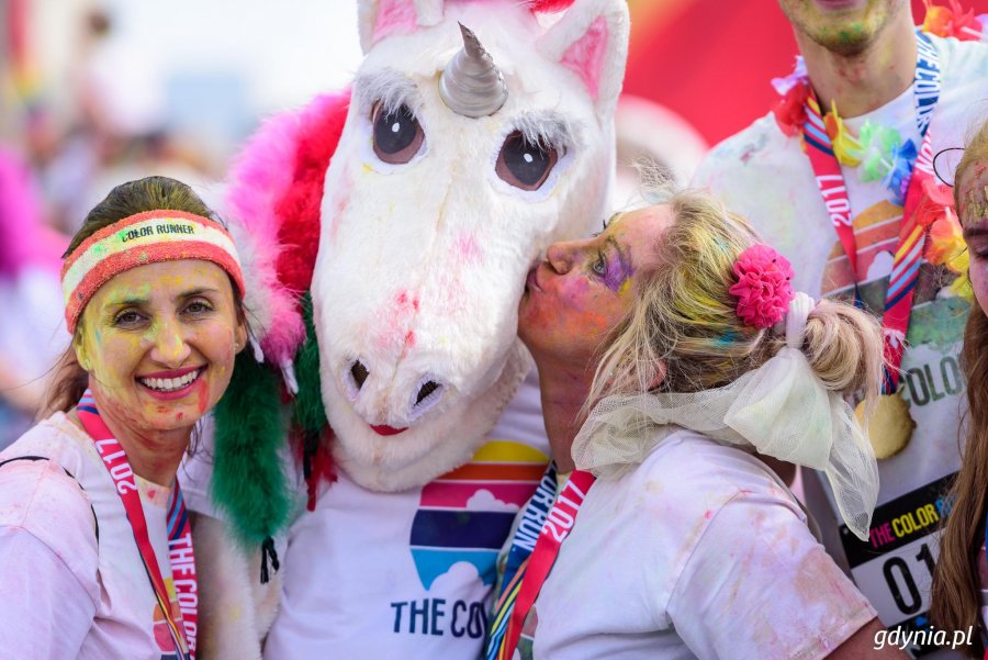 Bieg The Color Run w Gdyni, 16.09.2017 // fot. Dawid Linkowski