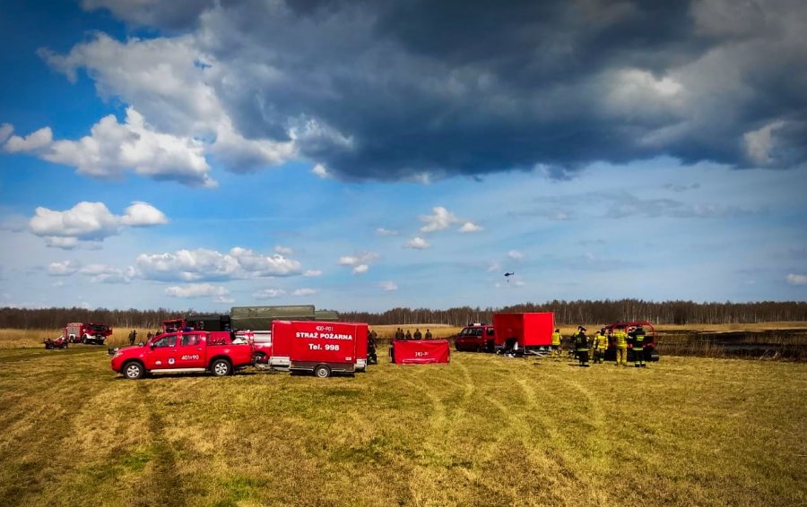 Gdyńscy strażacy gasili Biebrzański Park Narodowy // mat.prasowe Komendy Wojewódzkiej Państwowej Straży Pożarnej