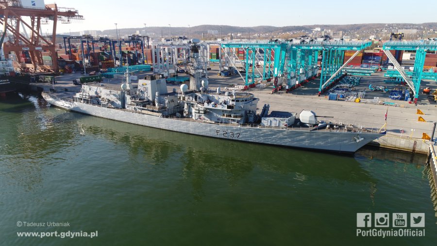 Brytyjska fregata HMS Westminster // fot. Tadeusz Urbaniak www.portgdynia.pl