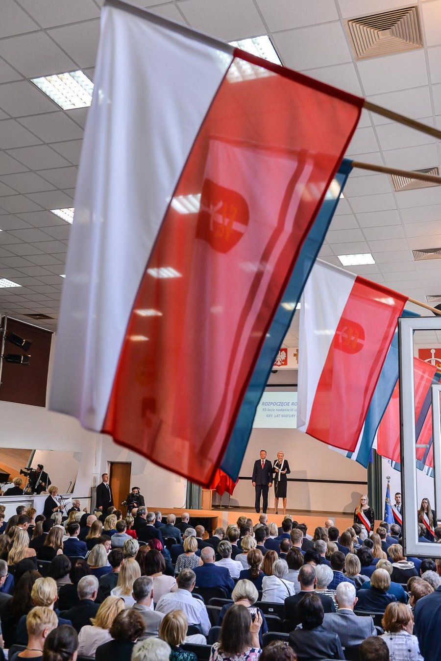 Uroczystości w III LO w Gdyni i wizyta pary prezydenckiej, fot. Przemysław Świderski
