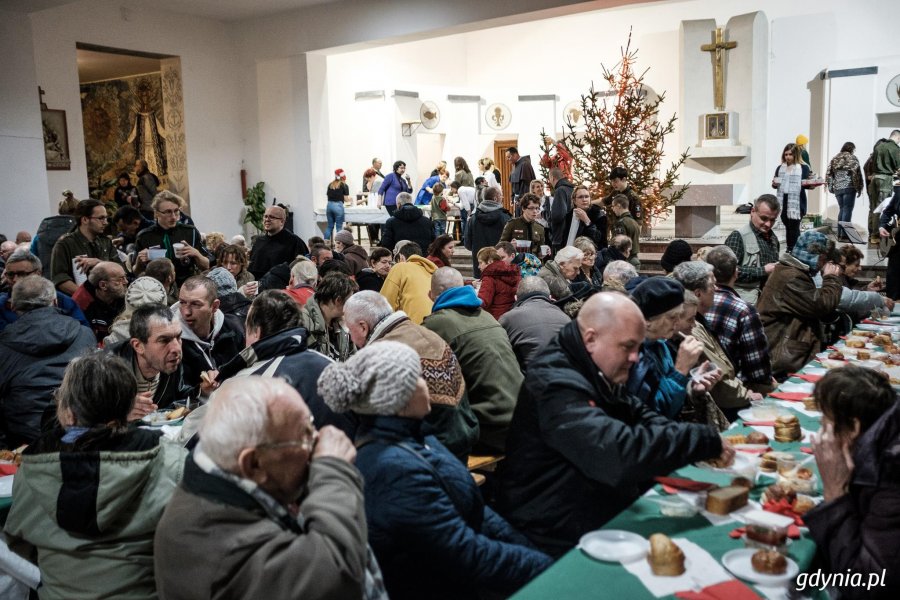 Wigilia u franciszkanów w Gdyni, fot. Dawid Linkowski